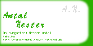 antal nester business card